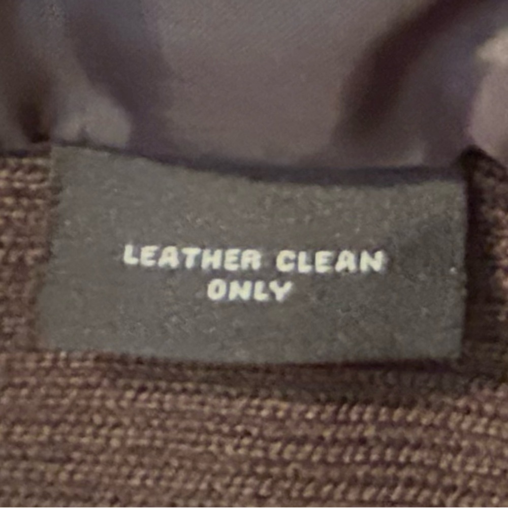 NWOT Chocolate Brown Genuine Leather & Sweater Jacket size XL - Picture 11 of 13